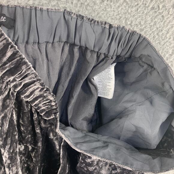Y3K Madwell Womens Pants Velvet Trouser Boho Grey S Soft Pocket - Picture 7 of 15